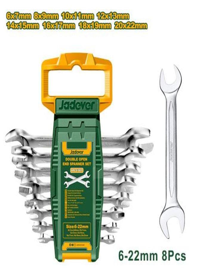 Jadever Jadever Double Open End Spanner Set 8Pcs 6-22Mm Jdds2208 - Image 1