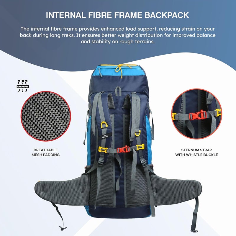 TRAWOC CLIFFHIKER 65L Trekking Backpack - Image 3