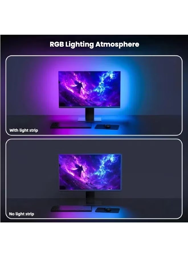 YANCI Sync RGB Gaming LED Light Bar LED strips 24 Inch Sticking behind Computer Screen - Image 3