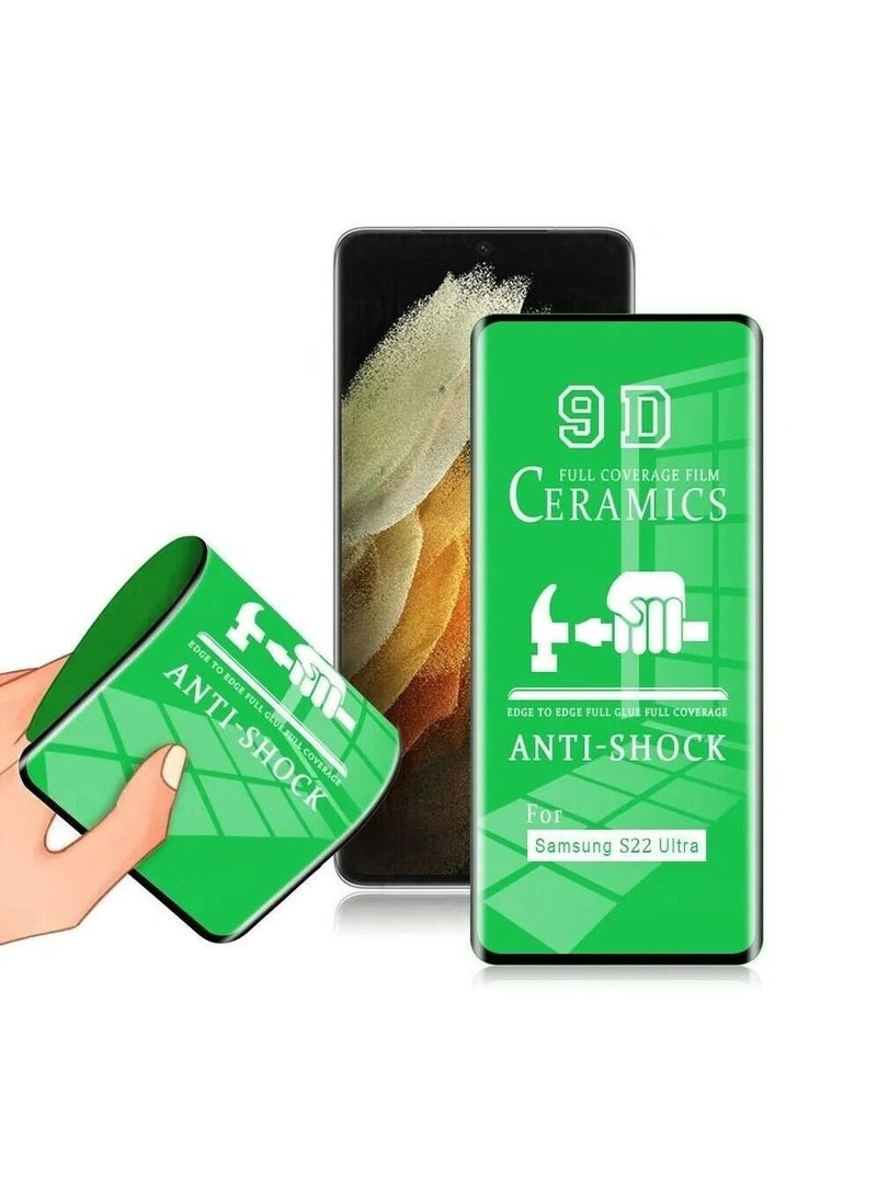 Samsung Galaxy S22 Ultra Matte Screen Protector Anti-Glare Anti-Fingerprint 3D Touch, Matte Finish Surface ceramic film Samsung Galaxy S22 Ultra Ceramics Matte - Image 1