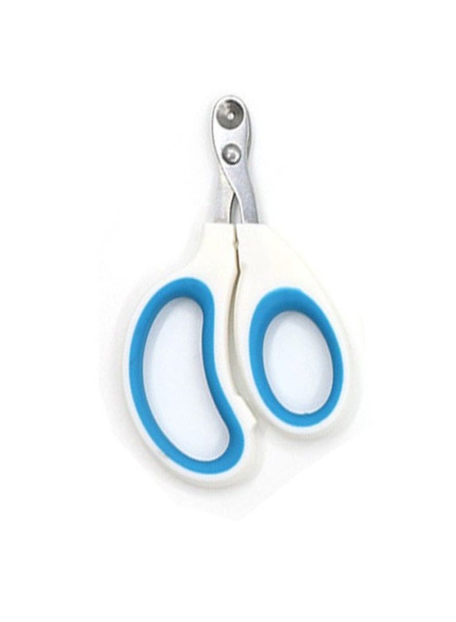 Pet Nail Clippers Professional Stainless Steel Claw Clippers Trimmer for Dogs Cats Birds and Small Animals Guard to Avoid Over Trimming Blue - Image 1