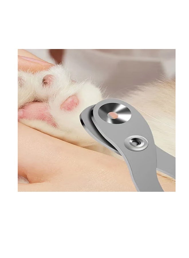 Pet Nail Clippers Professional Stainless Steel Claw Clippers Trimmer for Dogs Cats Birds and Small Animals Guard to Avoid Over Trimming Blue - Image 4