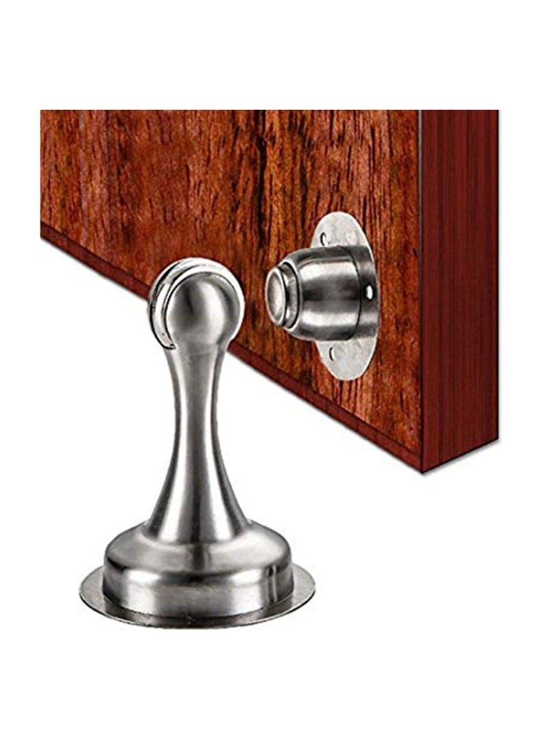 KNP Door Stopper Bumper Magnetic Stainless Steel Door Holder Doorstop Silver is a stylish and functional addition to your door hardware collection. - Image 1