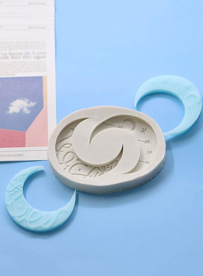 FirstTry Eid Moon Shape Chocolate Fondant Mold I 3D Ramadan Candy Mould Tray I for DIY Homemade Cake Décor Cupcake Topper Chocolate Donut Ice Cube Polymer Clay Soap Resin Art Crafts - 2 Cavity - Image 5