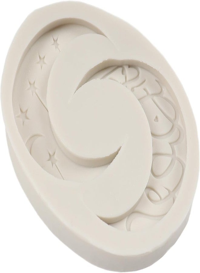 FirstTry Eid Moon Shape Chocolate Fondant Mold I 3D Ramadan Candy Mould Tray I for DIY Homemade Cake Décor Cupcake Topper Chocolate Donut Ice Cube Polymer Clay Soap Resin Art Crafts - 2 Cavity - Image 3