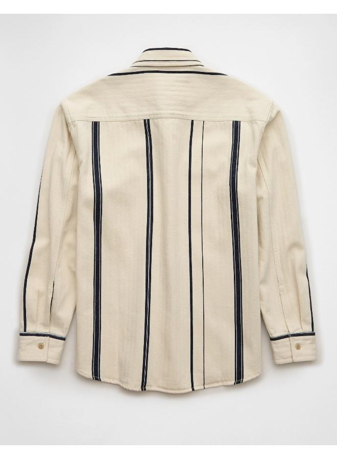 American Eagle AE Striped Shirt Jacket - Image 2