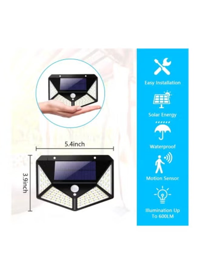 JAJEEK 🌞 100 LED Solar-Powered Motion Sensor Wall Lamp – IP65 Waterproof Outdoor Security Light for Garden, Patio, Yard, or Pathway | Bright Wide-Angle Infrared Detection Lamp | Wall-Mounted Solar Light for Home Exterior & Energy-Saving Night Lighting  - Image 5