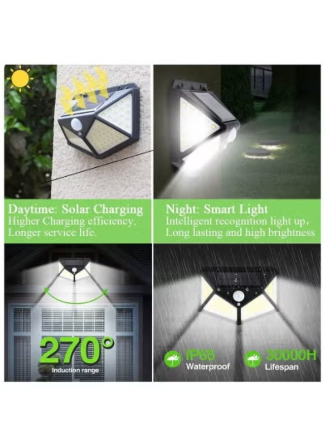 JAJEEK 🌞 100 LED Solar-Powered Motion Sensor Wall Lamp – IP65 Waterproof Outdoor Security Light for Garden, Patio, Yard, or Pathway | Bright Wide-Angle Infrared Detection Lamp | Wall-Mounted Solar Light for Home Exterior & Energy-Saving Night Lighting  - Image 3