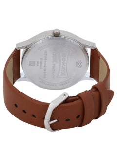 Sonata Men's Analog Round Shape Leather Wrist Watch 77105SL05 - 48.9 Mm  - Image 5