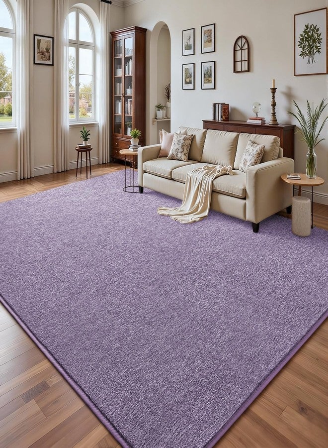 DweIke Area Rugs for Bedroom Living Room, 4x6 Lavender Purple Thickened Memory-Foam Indoor Carpets, Modern Aesthetic Minimalist Super Soft Comfy Rug for Boys Girls Adults Room Dorm Home Decor - Image 2