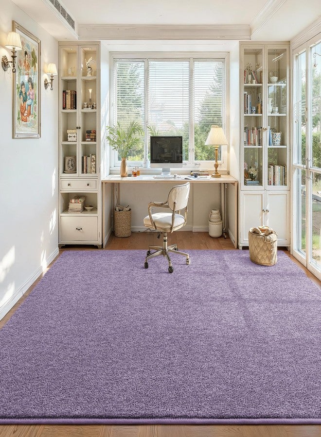 DweIke Area Rugs for Bedroom Living Room, 4x6 Lavender Purple Thickened Memory-Foam Indoor Carpets, Modern Aesthetic Minimalist Super Soft Comfy Rug for Boys Girls Adults Room Dorm Home Decor - Image 4