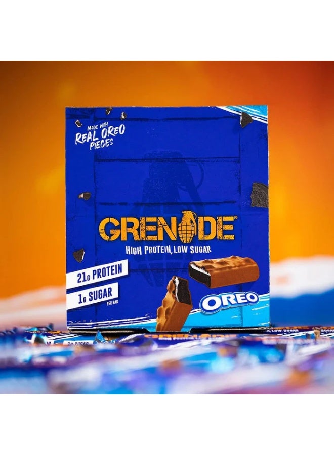 Grenade High Protein Low Sugar Bar Oreo 60g Pack of 12 - Image 5