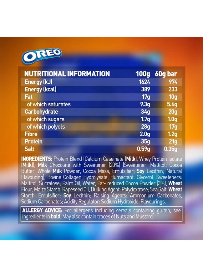 Grenade High Protein Low Sugar Bar Oreo 60g Pack of 12 - Image 2