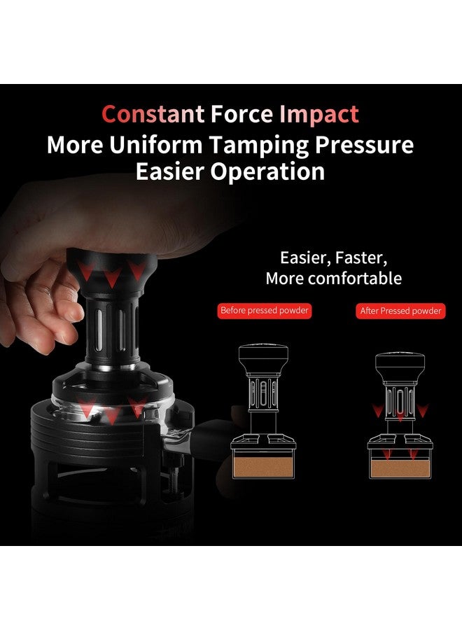 MHW-3BOMBER 58mm مكبس إسبريسو، مكبس قهوة مع ردود فعل صوتية للباريستا، أداة مكبس تأثير إسبريسو، مكبس يدوي إسبريسو مع 4 نوابض تناسب فلتر 58mm، سلسلة YU، T5862-OS - Image 5