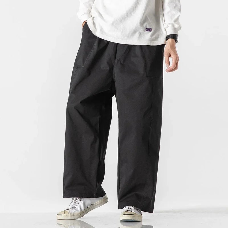 Summer plus size Japanese Port Style Loose Leisure Trend Joker bf Harlan Workwear Straight Leg Pants K118/P50 - Image 3