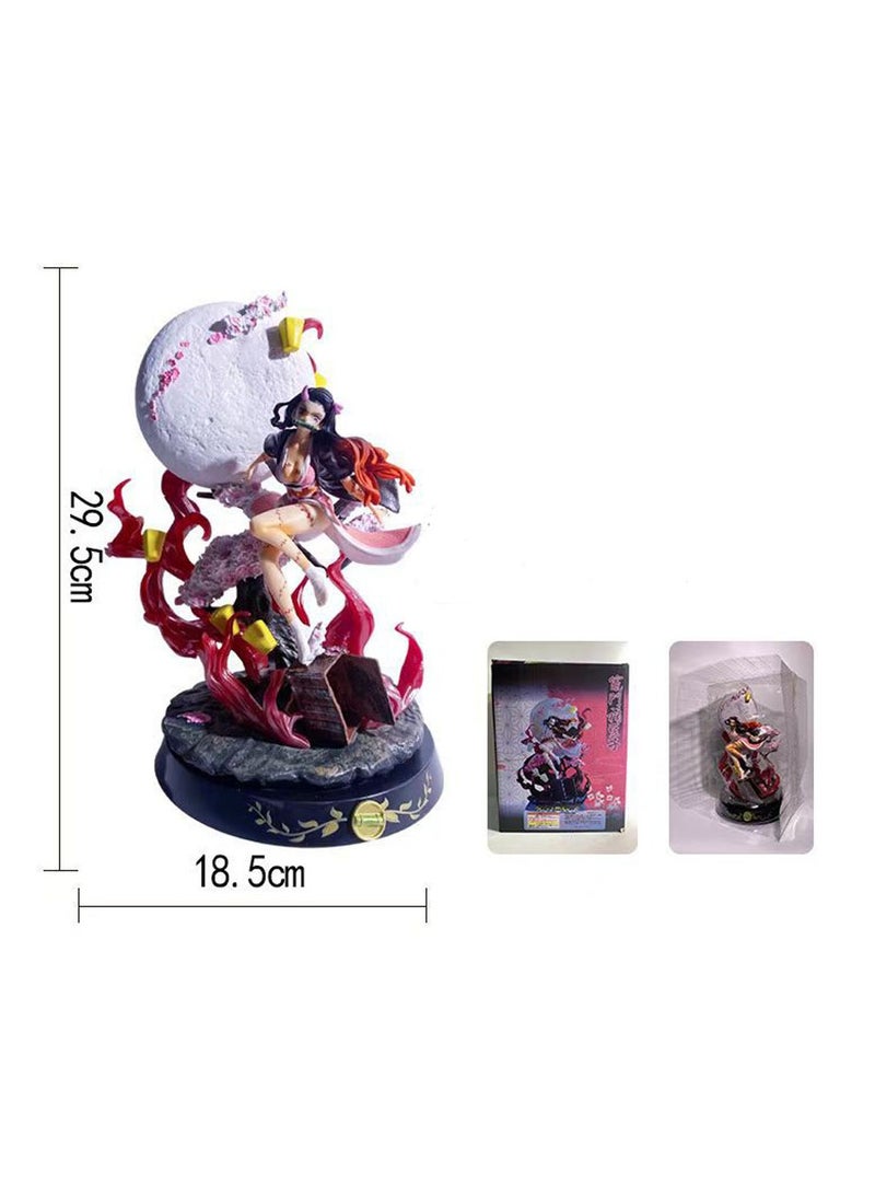 عام شيطان القاتل: كيميتسو نو يابا GK شيطاني المتفجرة الدم Nezuko 30 سنتيمتر أنيمي الطرفية نموذج لجسم محاصر زخرفة - Image 3