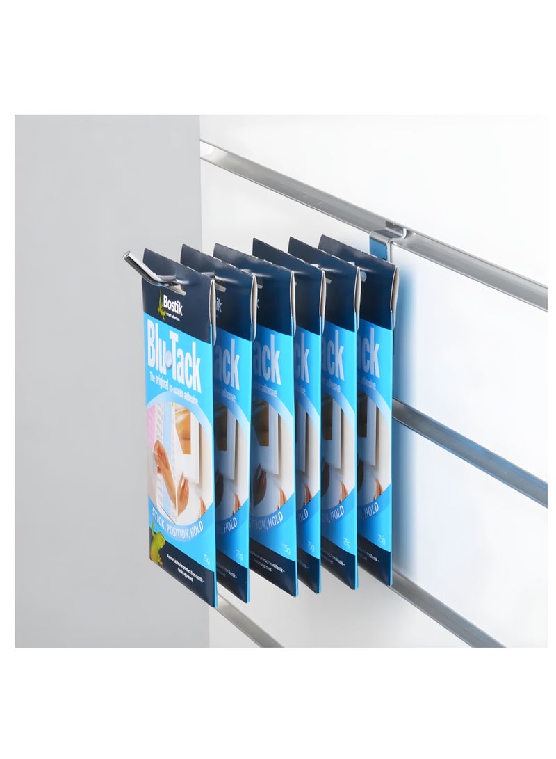 Metal Slatwall Hook Panel Display Hook Mesh Wall Hanger Pegboard Mount Slat Board Organizer for Shop Retail 15 cm - 10 PCS - Image 3