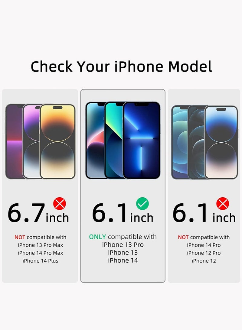 SNBFA 3 PCS iPhone 13 Privacy Screen Protector，28°Privacy Protector Support Fingerprint Unlock ,9H Tempered Glass Film Easy Installation Anti-Scratch Film - Image 2
