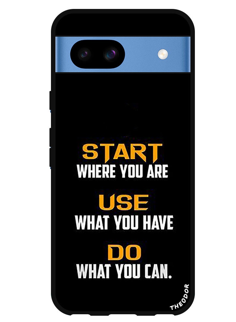 Theodor Protective Case Anti Scratch Shock Proof Bumper Cover For Google Pixel 8a Start Where you are - Image 1