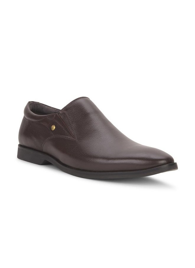 Hush Puppies - Hus Puppies Mens Shoe Alpha Slipon E 24 8554050_Brown_UK8 - Image 1