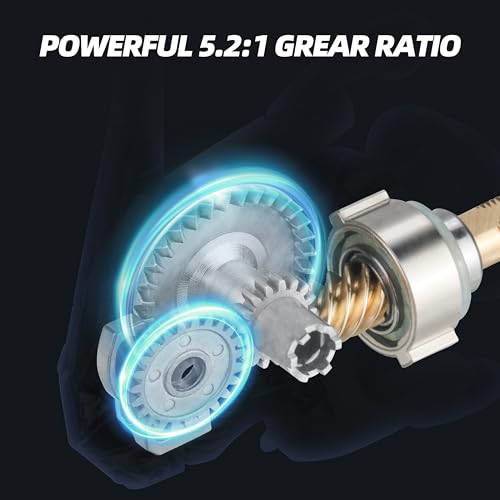 RUNCL Spinning Reel Billings 521 Gear Ratio Max Drag 2205 LB Lightweight Interchangeable LeftRight Hand Ideal for Freshwater Saltwater 2000 - Image 3