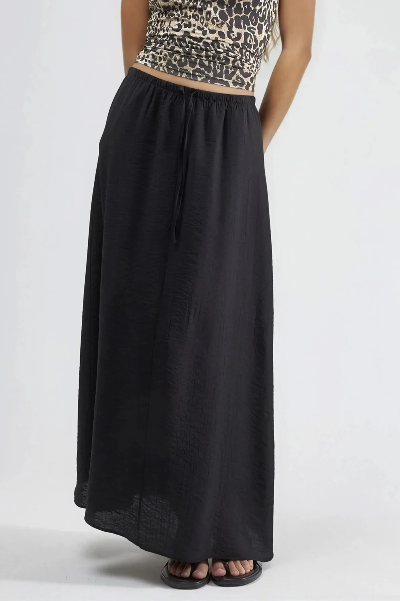 Busem BUSEM High Waist A-Line Maxi Skirt