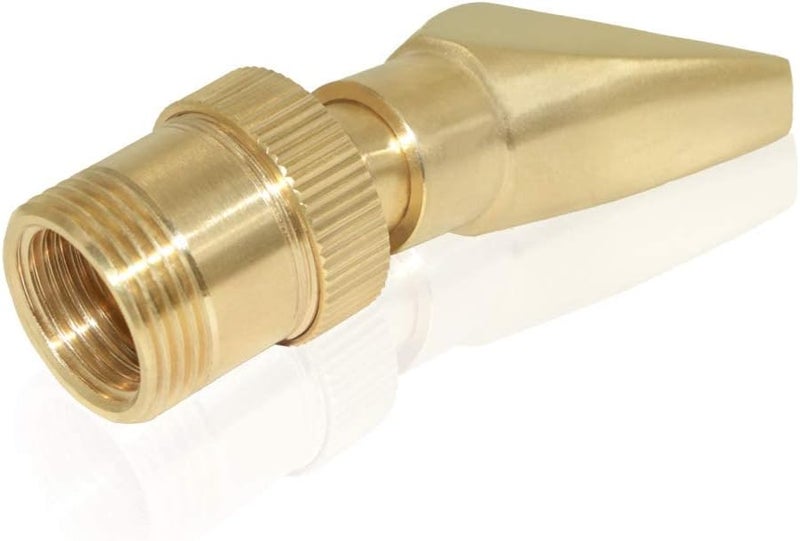 Hooshing Water Fountain Nozzle Spray 1/2" DN15 and 3/4" DN20 Brass Narrow Fan Shaped Water Spray Sprinkler for Garden Pond Amusement Park Museum - Image 3