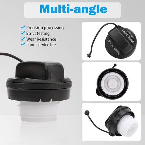 Konduone Gas Cap, Fuel Filler Cap Compatible With 2006-2020 Honda Accord, Civic, CR-V, Fit, HR-V, Insight, Odyssey, Pilot, Crosstour - Replaces 17670-T3W-A01 - Image 3