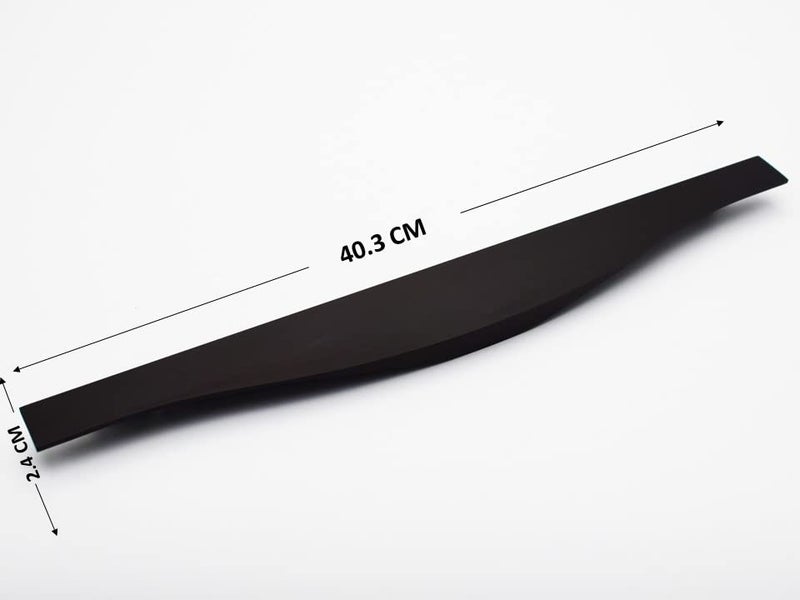 RAB Handle Aluminum Kitchen and Office Drawer/Cabinet/Door/Wardrobe/Profile Handle (Code:- Hand F 125, Finish:- Black, Size:- 16") - Image 2