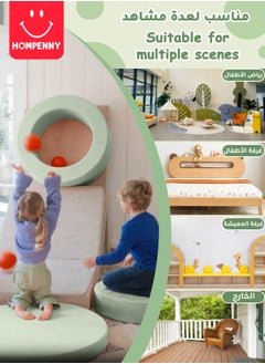 Hompenny Hompenny Multifunctional Children's Toy, Children's Creative Activity Center, Can Be Used as Game Sofa, Storage Box, Table & Chairs, Suitable for 1-12 Years, Green  - Image 3