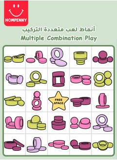 Hompenny Hompenny Multifunctional Children's Toy, Children's Creative Activity Center, Can Be Used as Game Sofa, Storage Box, Table & Chairs, Suitable for 1-12 Years, Green  - Image 5