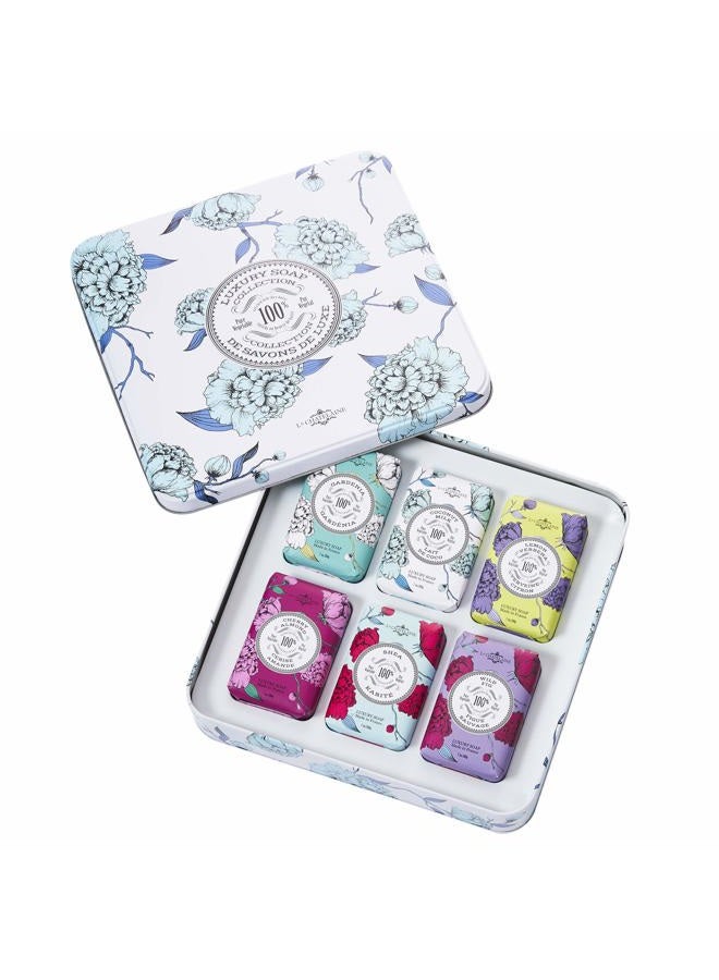 La Chatelaine Luxury Soap Collection | Oprahs Favorite Things | Shea Butter Bar Soaps, Made in France | Natural | Set of 6, 7 oz (Gardenia, Coconut Milk, Lemon Verbena, Cherry Almond, Shea, Wild Fig) - Image 2