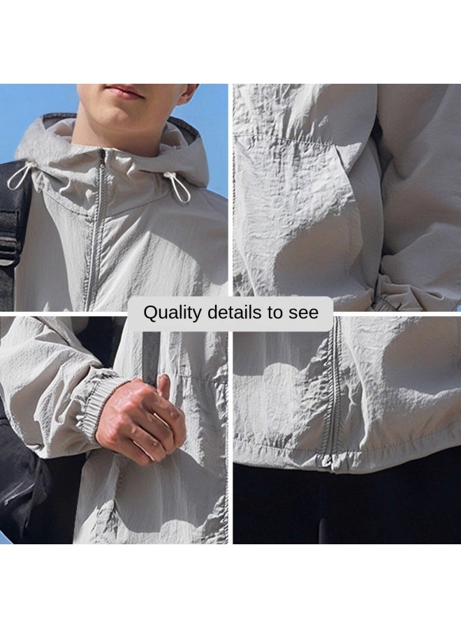 Jeep Ice Silk Sun Protection】men's Uv-resistant Outdoor Jacket - Cool, Breathable, Loose & Lightweight Sunscreen Outerwear - Image 5