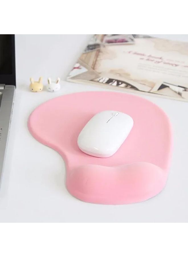 Hunpta Ergonomic Silicone Mouse Pad With Wrist Rest Support Soft Non Slip Surface Heart Pattern Design For Gaming Office Compatible Pc Laptop Mac Pink Variant Laptop Accessory Heartshaped Design Soft Touch Surface - Image 4