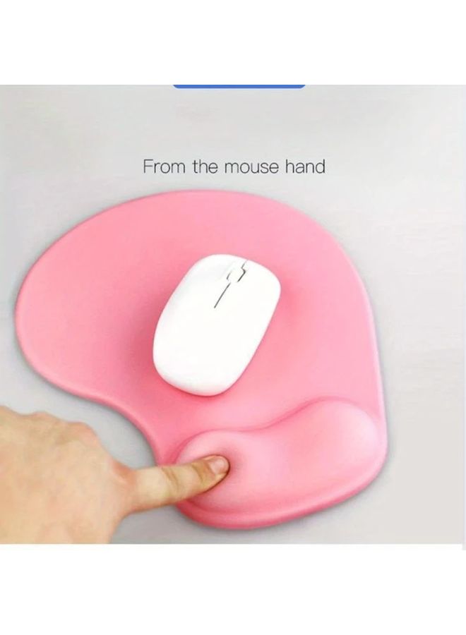 Hunpta Ergonomic Silicone Mouse Pad With Wrist Rest Support Soft Non Slip Surface Heart Pattern Design For Gaming Office Compatible Pc Laptop Mac Pink Variant Laptop Accessory Heartshaped Design Soft Touch Surface - Image 5