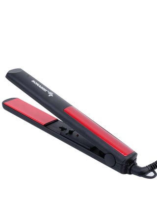 Hair Straightener with Max Temperature up to 200 Degrees | Ceramic Plates with PTC Heating | Adjustable Temperature Settings For Versatile Styling | ON/OFF switch with Power Indicator SHS-2068N Black/Red - view 2