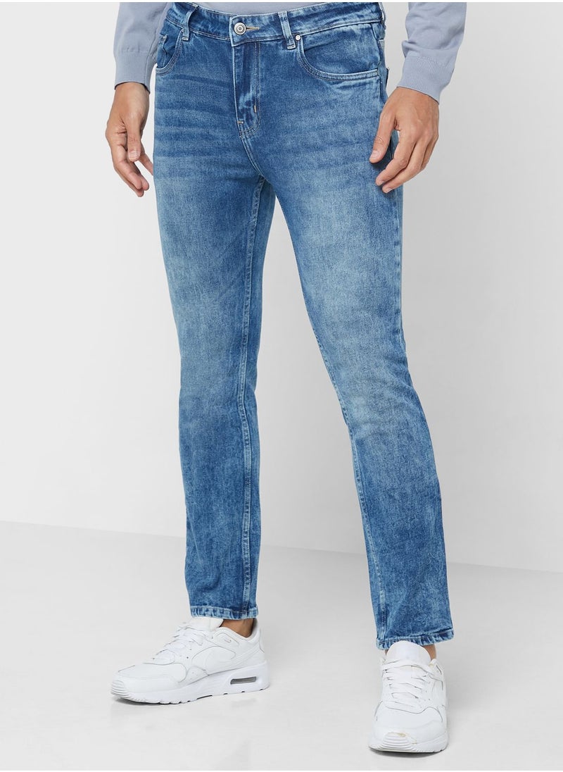 Seventy Five - Slim Fit Washed Jean - Image 1