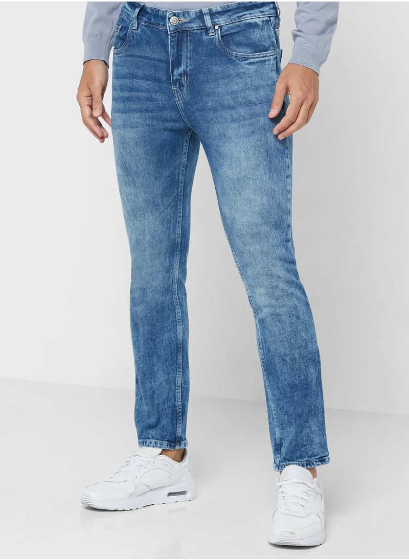 Seventy Five Slim Fit Washed Jean
