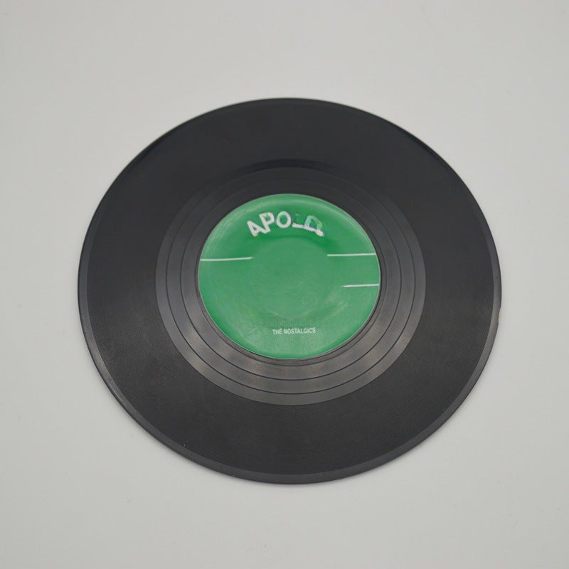 Vintage Vinyl Record Coasters, Non-Slip, Heat-Resistant Style four (OPP bag) 