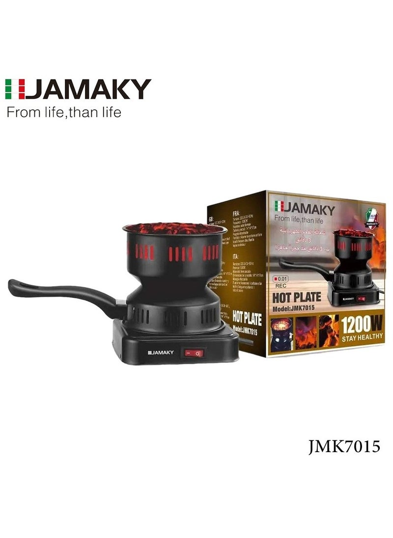 جي أم كيه - موقد ومشعل فحم كهربائي للتخييم بقدرة 1200 وات  من JMK، موديل JMK7015 - Image 1