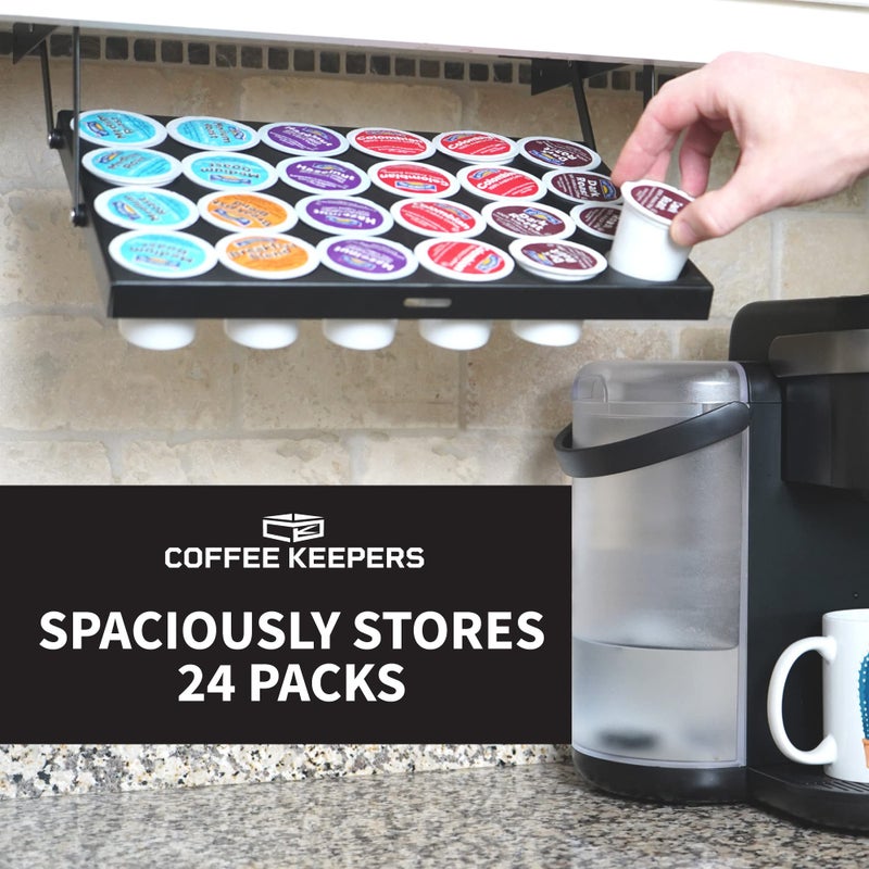 COFFEEKEEPERS Under Cabinet Coffee K-Cup(tm) Holder (Patented Technology) 13"" Wx9 Lx1 H - Image 3