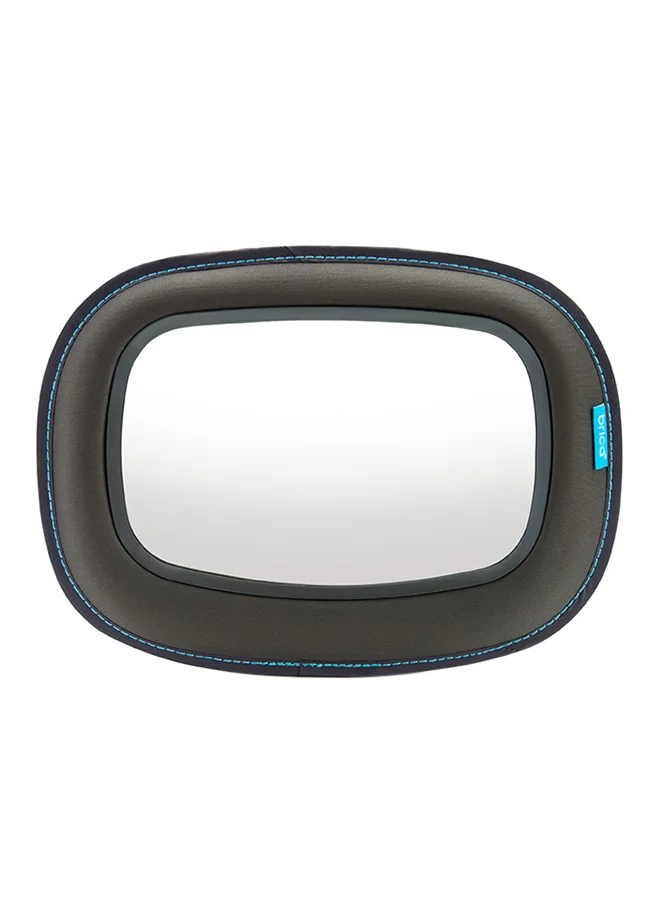 مونشكين Baby In-Sight Car Mirror, Superior Reflection and Wide Angle View of Baby, Grey