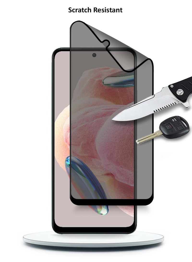 Techie حماية شاشة فيلم خصوصية سيراميك غير لامع مقاوم للانفجار بتغطية كاملة لهاتف Redmi Note 12 - Image 5