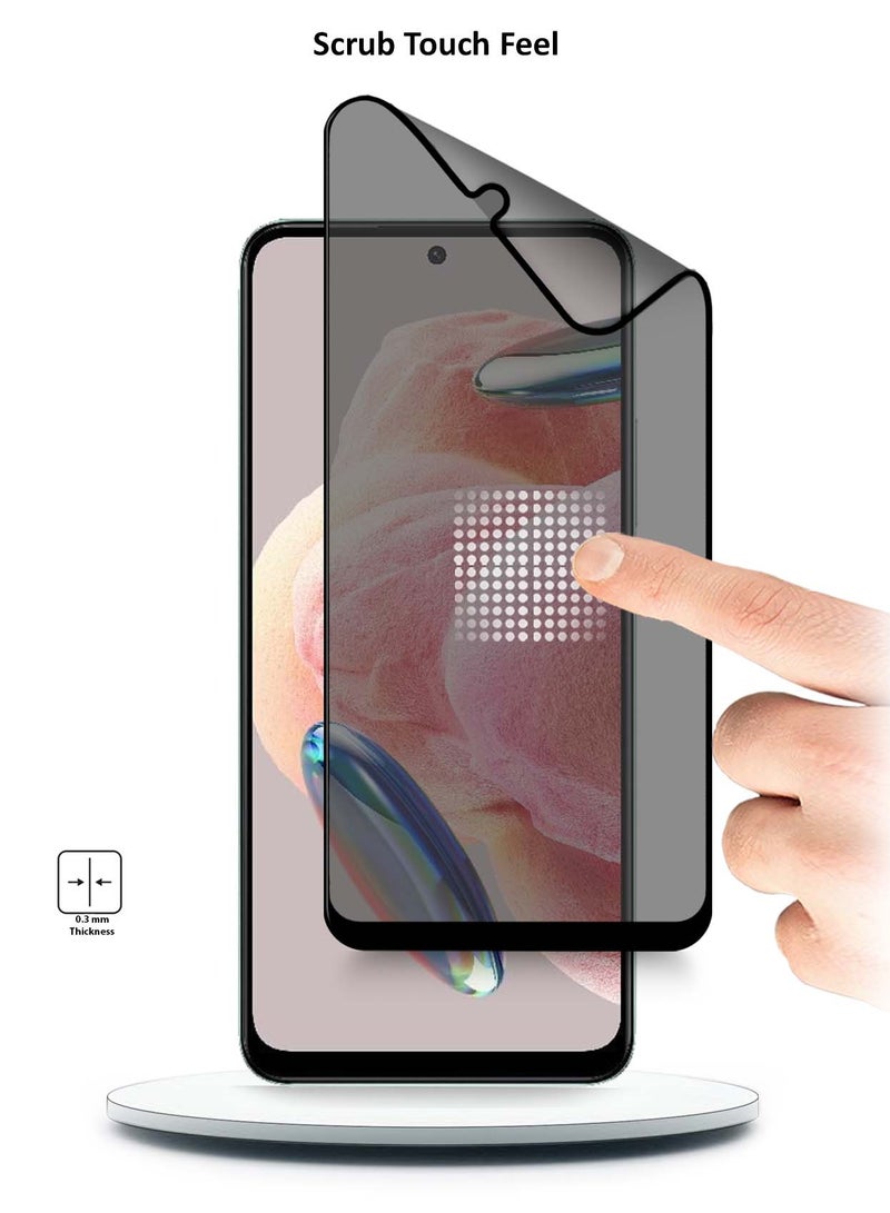 Techie حماية شاشة فيلم خصوصية سيراميك غير لامع مقاوم للانفجار بتغطية كاملة لهاتف Redmi Note 12 - Image 3