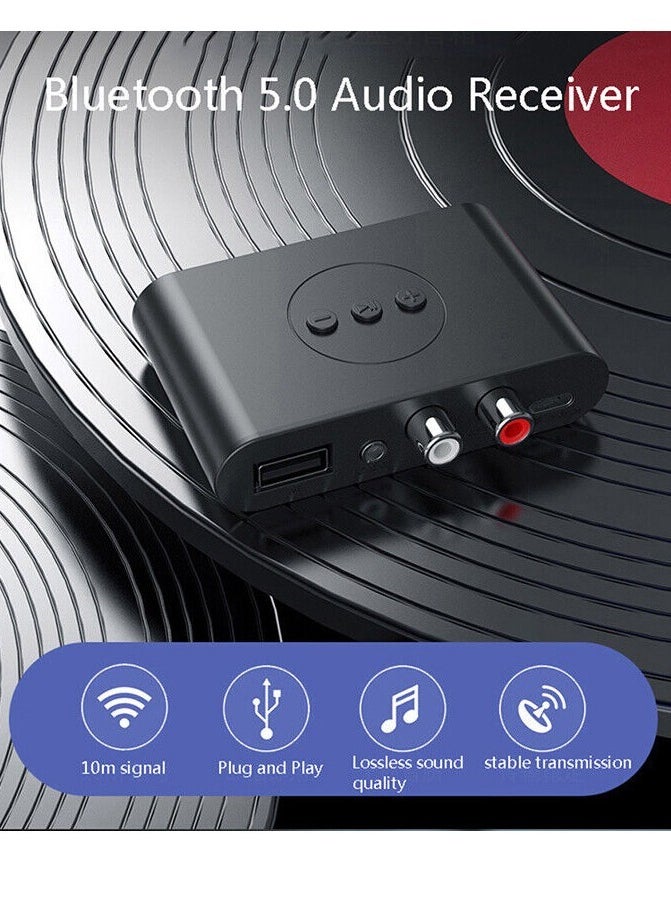 Generic - Wireless Bluetooth Extender, Bluetooth 5.2 Receiver 3.5mm Support U Disk Playback USB Bluetooth Sound Adapter for Car Speakers - Image 1