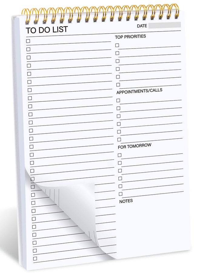 JOYMIA To Do List Notepad - 160pages Daily Planner Notepad Double Side Use To Do List Notebook, 6.5" X 9.8" Task Organizer with Checklist for Productivity Simple Layout - Image 1