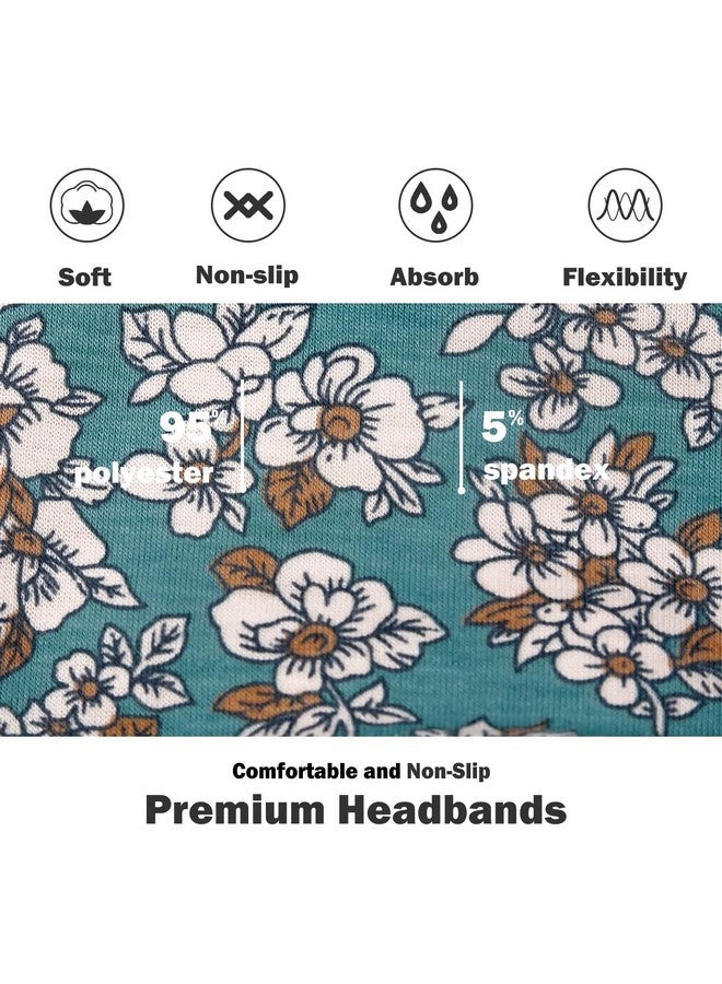 IVARYSS Headbands For Women Nonslip Premium Stretchy Head Bands Hair Accessorieswear For Yoga Fashion Working Out Travel Or Running 6 Pack Boho - Image 3