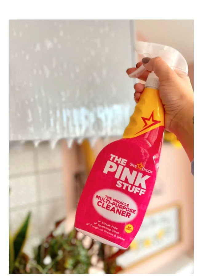 THE PINK STUFF Stardrops The Pink Stuff Miracle Multi Purpose Oven Wall Tile wash Basin spray cleaner 750m - Image 4
