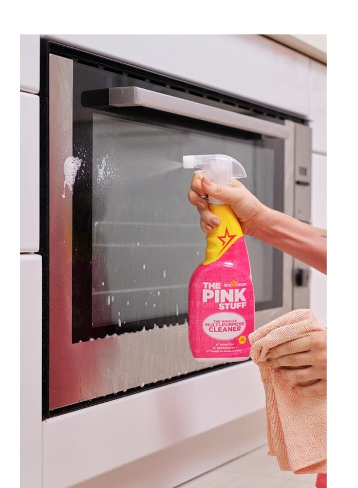 THE PINK STUFF Stardrops The Pink Stuff Miracle Multi Purpose Oven Wall Tile wash Basin spray cleaner 750m - Image 3