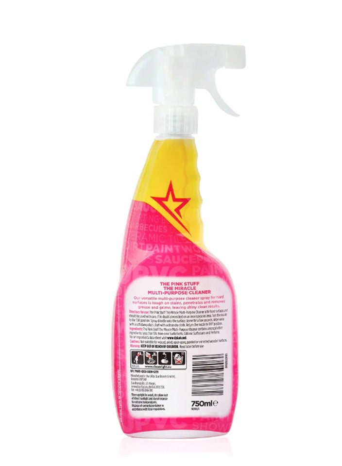 THE PINK STUFF Stardrops The Pink Stuff Miracle Multi Purpose Oven Wall Tile wash Basin spray cleaner 750m - Image 2